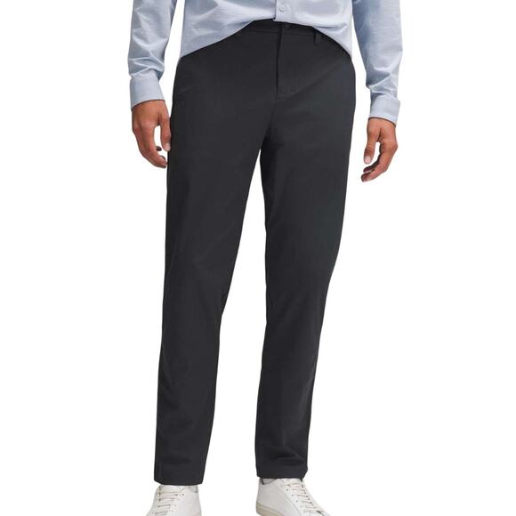 Lululemon ABC Classic Fit Trouser Warpstreme Obsidian Black Men's Size 28 x 30 - Picture 1 of 9